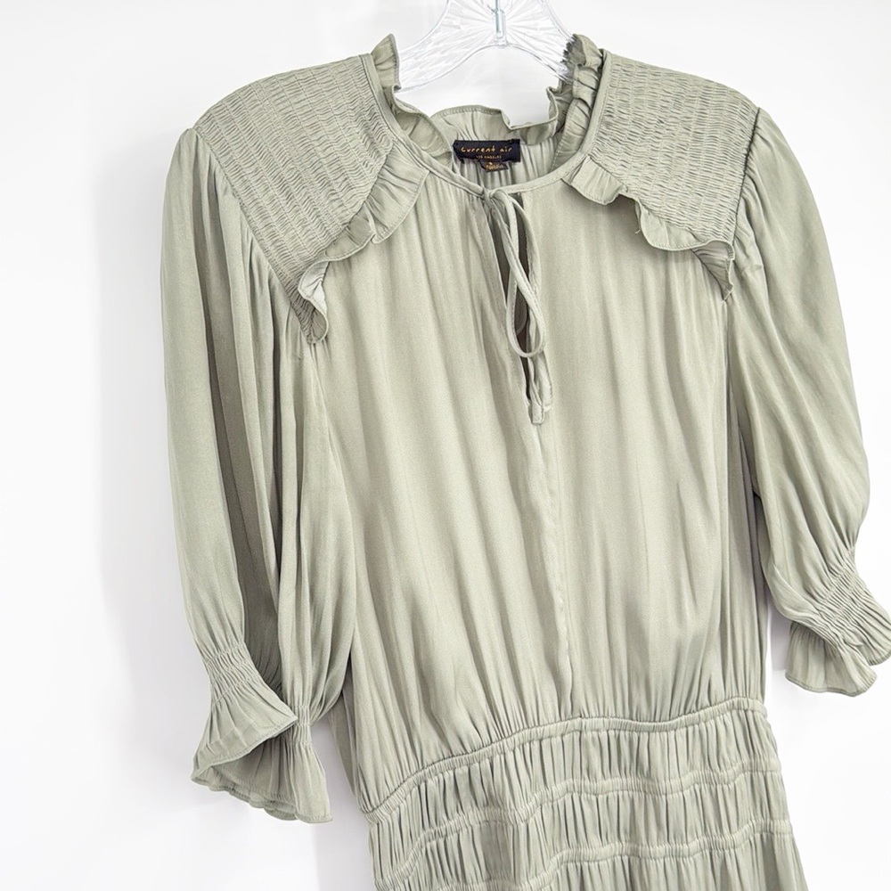 Anthropologie Current Air Sage Green Midi Dress - Picture 11 of 13